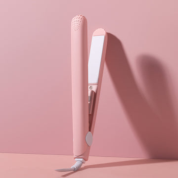 Pink Ceramic 2-in-1 Flat Iron & Curler