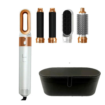 5 in 1 Hair Dryer & Styler | Blow Dryer Brush, Straightener & Curler | Smooth, Shiny Hair in Minutes!
